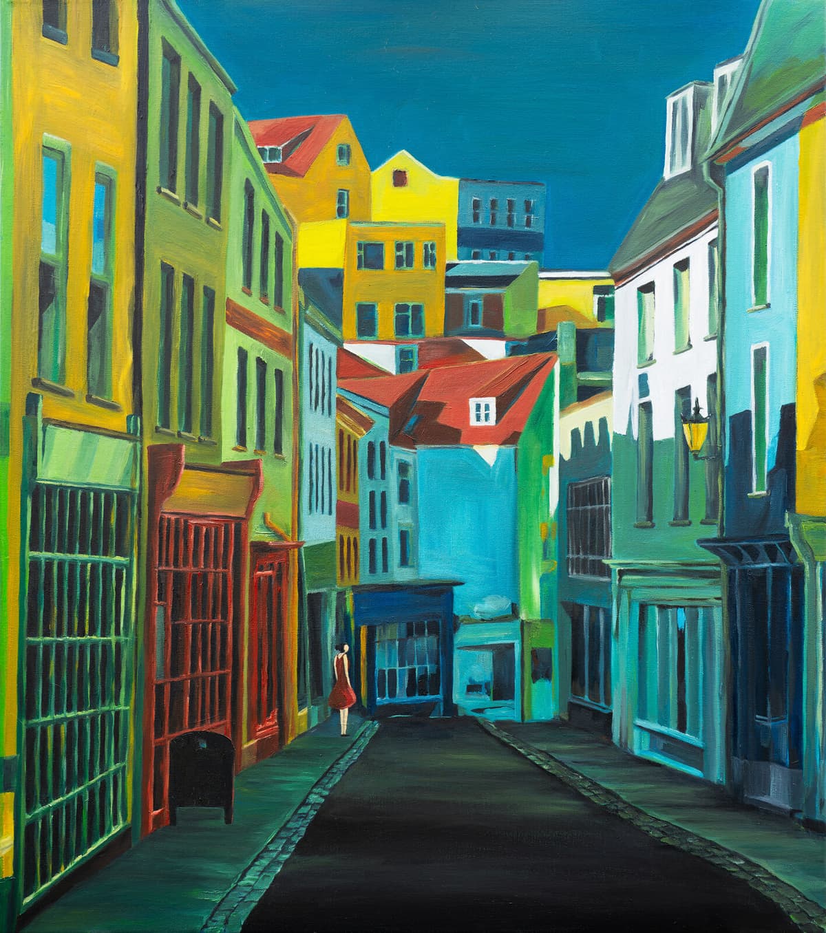 Mill St, Guernsey - original artwork by Natasha K. HE