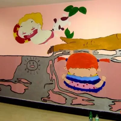 MURAL PAINTING IN ORPHANAGE